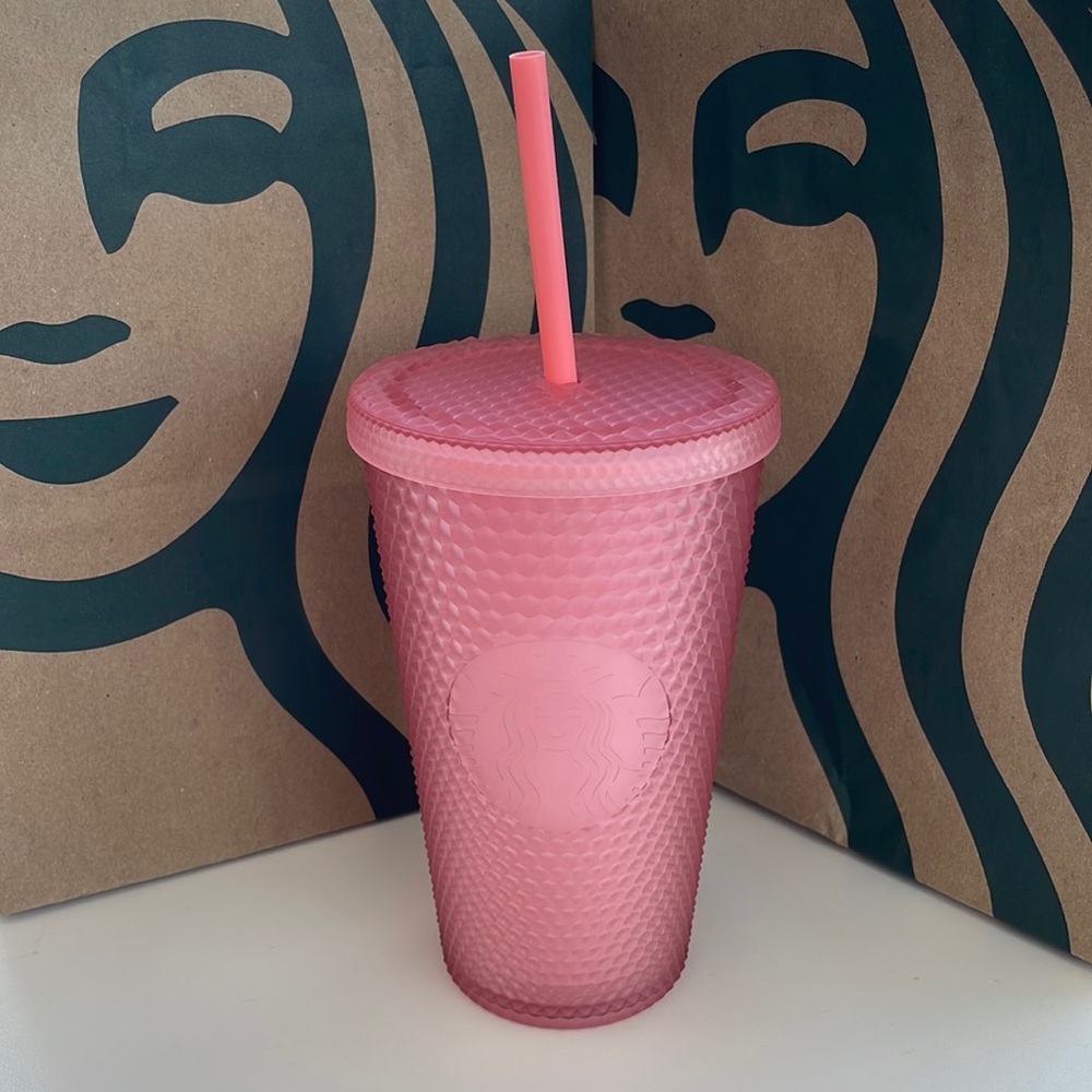 Starbucks pink studded cup February 2022